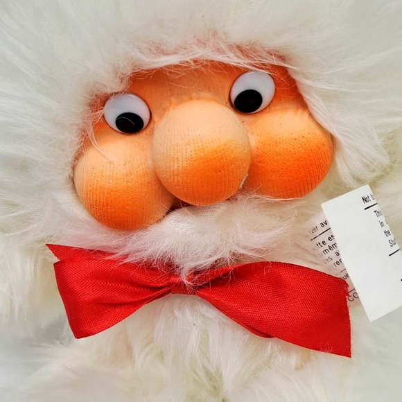 Vintage CHRISTMAS "Santakin" plush with rubber face  teadybear - Picture 2 of 5